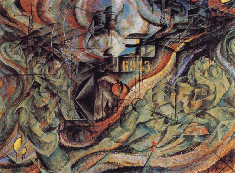 Umberto Boccioni State of Mind II The Farewells oil painting picture